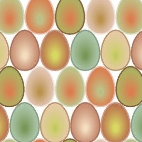 Egg Glow - yellow, orange, green