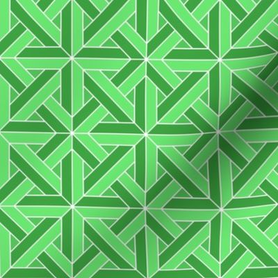 Geometric Pattern: Castel: Emerald White