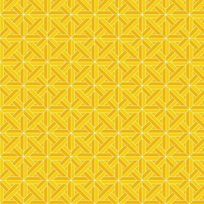 Geometric Pattern: Castel: Sunshine White