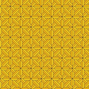 Geometric Pattern: Castel: Sunshine Black