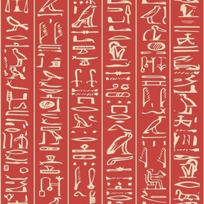 hieroglyphics symbols /Signs/script/stripes/Persian red