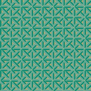 Geometric Pattern: Castel: Turquoise