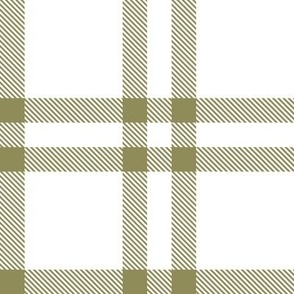 large scale tartan plaid - moss