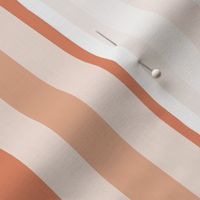 MEDIUM retro stripes fabric - coordinate 70s peach salmon beachy stripes
