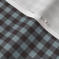 1/4" check fabric - plaid check, black and blue