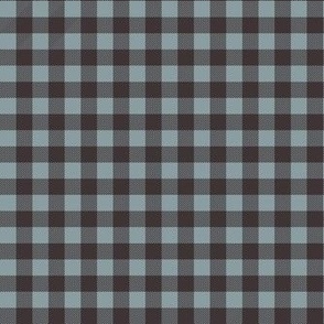 1/4" check fabric - plaid check, black and blue