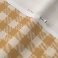 1/2" check fabric - plaid check, yellow