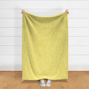 Bigger Scale Buttercup Soft Yellow Fancy Floral Scroll