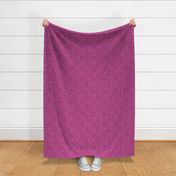 Smaller Scale Berry Pink Fuchsia Fancy Floral Scroll