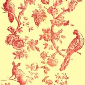 Yellow Bird Toile