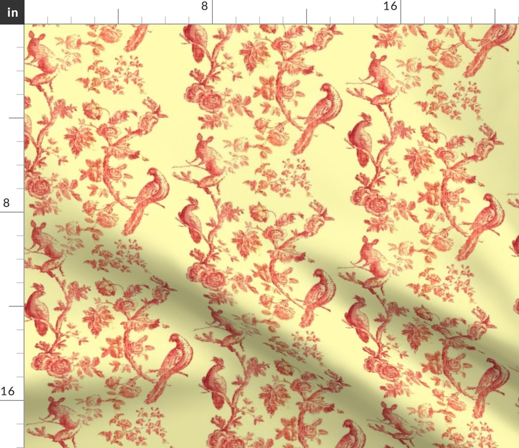 Yellow Bird Toile