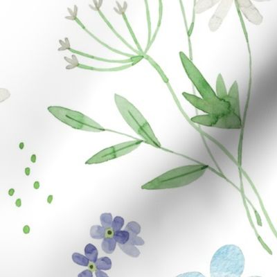 XL GiGi Floral – Pretty Watercolor Flowers