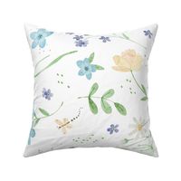 GiGi Floral – Pretty Watercolor Flowers ROTATED