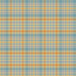 plaid in yellow and greyish blue by rysunki_malunki