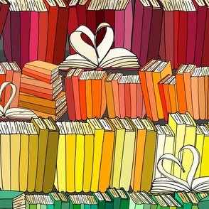 Color Coded Rainbow Library Love (large scale) 