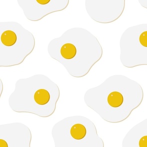 fried eggs - white