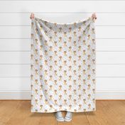 Baby Giraffe + Hearts – Girls Nursery Fabric