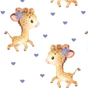 Baby Giraffe Fabric, Wallpaper and Home Decor | Spoonflower