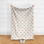 Baby Giraffe + Hearts – Girls Nursery Fabric, ROTATED