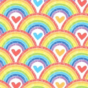 Rainbow Hearts and Love by Angel Gerardo