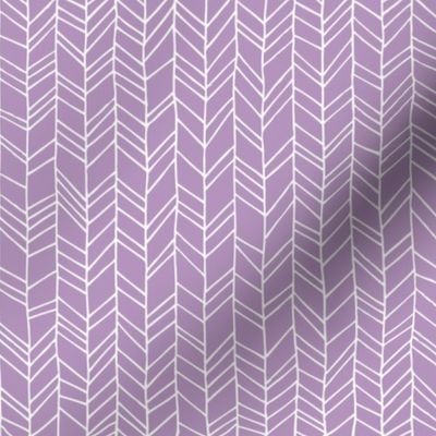 Crocus Petal Crazy Chevron Herringbone Hand Drawn Geometric Pattern