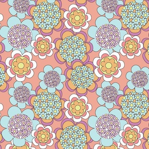 60s pastel floral 