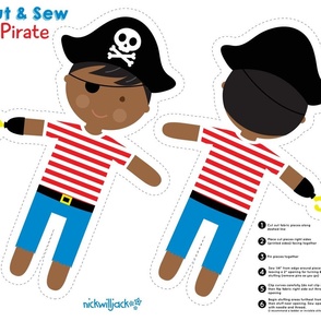 Pirate boy black skin