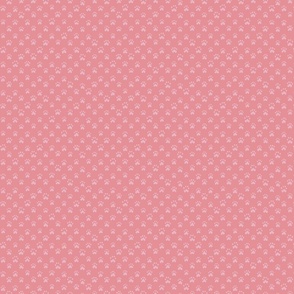 Cat pawprints on blush pink background // pet fabric, kids room (small)