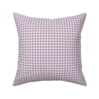 1/4" lilac check fabric - purple check design
