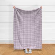 1/2" lilac check fabric - purple check design