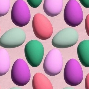 Egg Scatter - orange, magenta, green