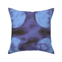 Tie Dye Moons in Night Sky | Blue | X-Large