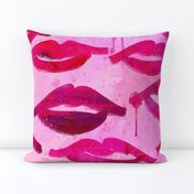 Luscious lips in pink large