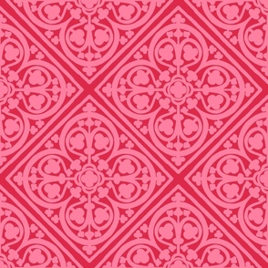 Floral Tile - Viva Magenta