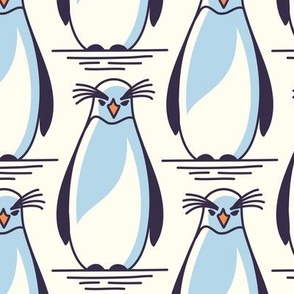 2694 D Medium - hand drawn penguins