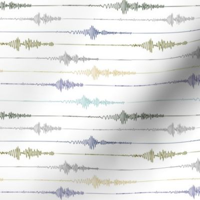 Earthquake! Seismograph in Earth Tones