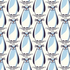2694 D Small - hand drawn penguins