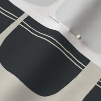 Bold Minimalistic Pattern - Black - Medium