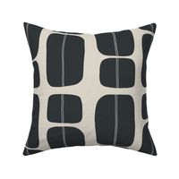 Bold Minimalistic Pattern - Black - Medium