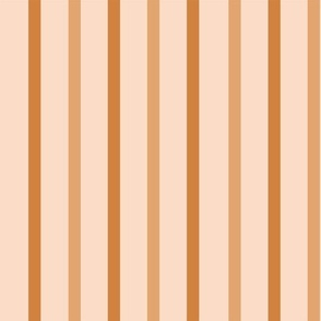 LARGE 70s vintage stripes fabric - brown pinstipe design