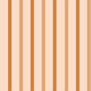 MEDIUM 70s vintage stripes fabric - brown pinstipe design