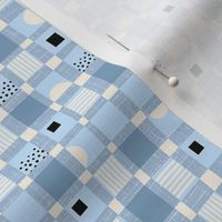 Baby Blue | Courtyard Cheerful Checks | Small Scale ©designsbyroochita