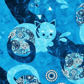 Blue Neko Cats