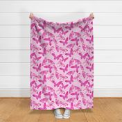 Charming Watercolor Butterfly Pattern In Pastel Pink