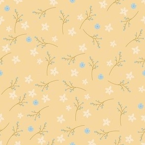 Boho Romantic Cottagecore Wildflowers in Pastel Background (small)