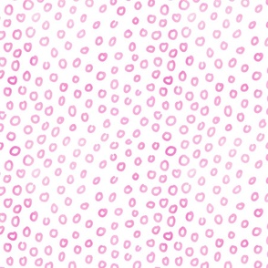 Loose Watercolor Circle Marks In Pastel Pink Smaller Scale