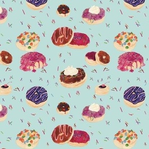 Delicious Donuts (blue, large repeat)