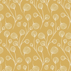 Honey yellow boho leaves 