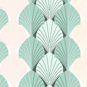 Pastel Palms Bathroom Wallpaper