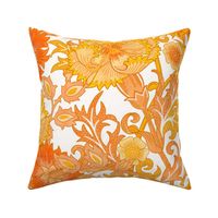 Gold and Orange Garden - william morris style 